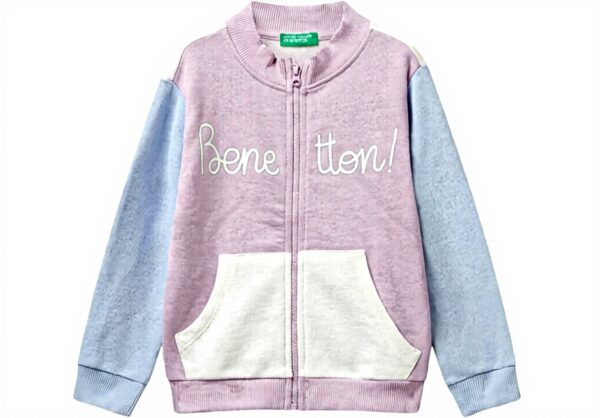 Felpa bambine United Colors Benetton cotone multicolor