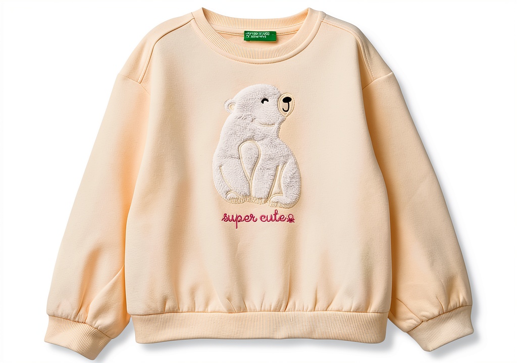Felpa United Colors Benetton bambine in cotone poliestere