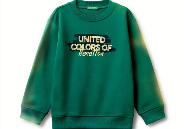 United Colors of Benetton Felpa Bambini Cotone Organico