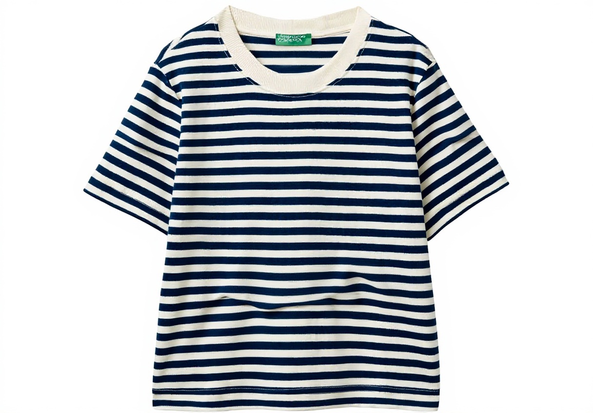 T-shirt United Colors of Benetton in cotone su sfondo neutro