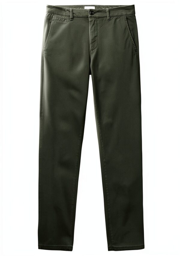 Pantaloni Chino Uomo Benetton Gabardina Stretch Design-5