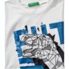 T-shirt bambini Benetton cotone jersey morbido stampe-2