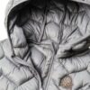 Gilet Benetton bambine microiniezione cappuccio blu verde-2