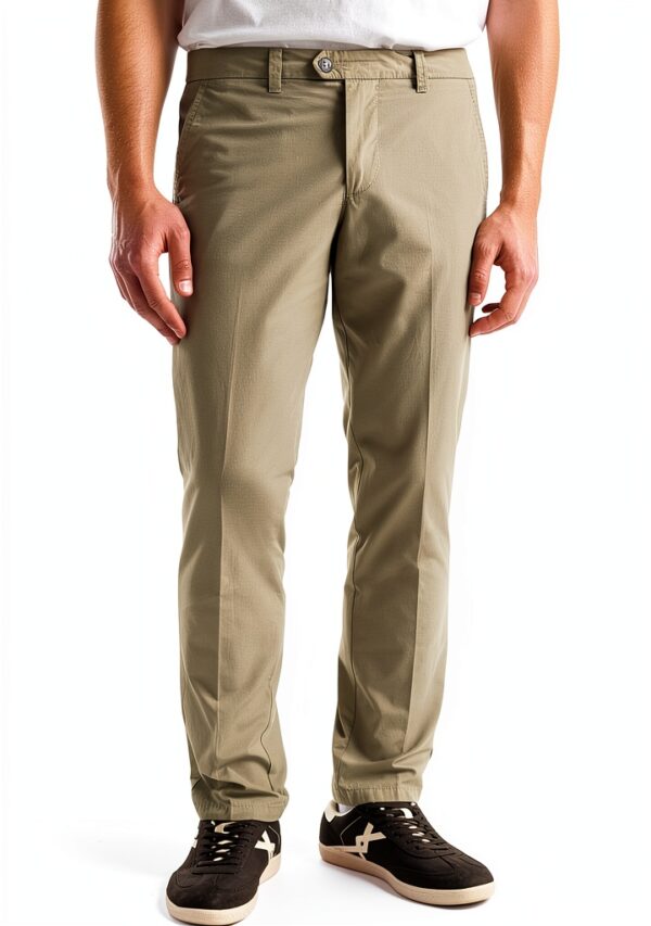 Pantaloni Chino Uomo Benetton Cotone Design Moderno-2