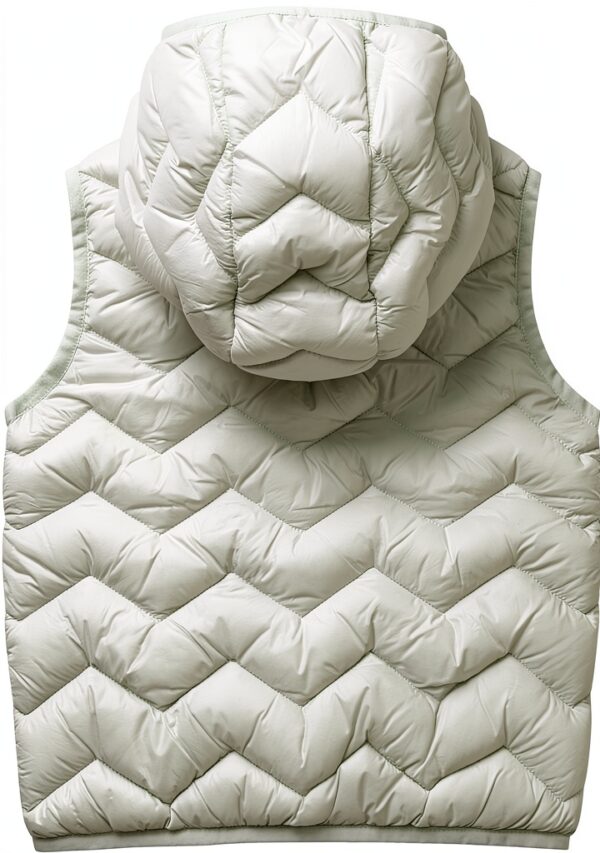 Gilet Benetton Bambine Microiniezione Cappuccio Blu Verde-1