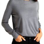 Maglia Benetton Donna Viscosa Seta Girocollo Regular Fit-0
