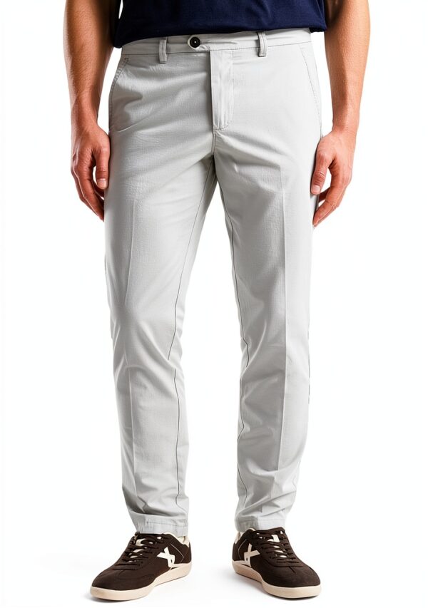 Pantaloni Chino Benetton Uomo Cotone Design Moderno-2