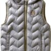 Gilet Benetton bambine microiniezione cappuccio blu verde-0