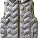 Gilet Benetton bambine microiniezione cappuccio blu verde-0