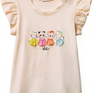 Tshirt Benetton bimba cotone verde bianco taglie neonato-0