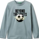 T-shirt Benetton bambini cotone manica lunga stampa-0