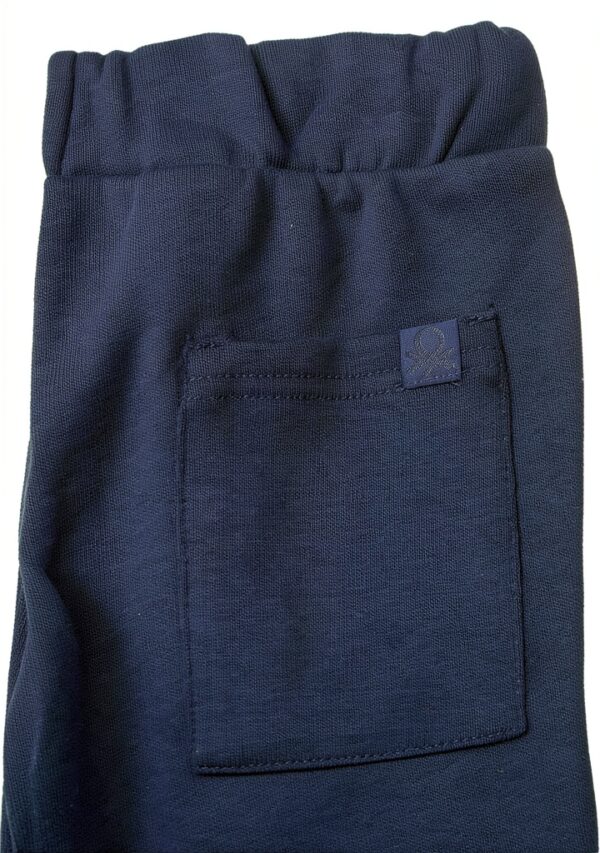 Completo felpa Benetton bambini cotone logo impunture-3