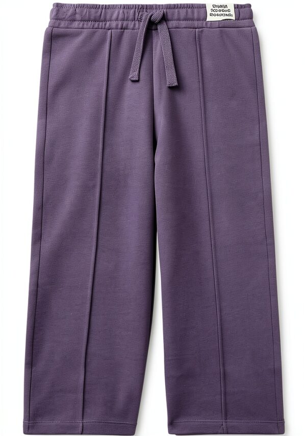 Pantaloni bambina Benetton pantafelpa cotone cropped palazzo-0