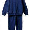 Completo felpa Benetton bambini cotone logo impunture-1