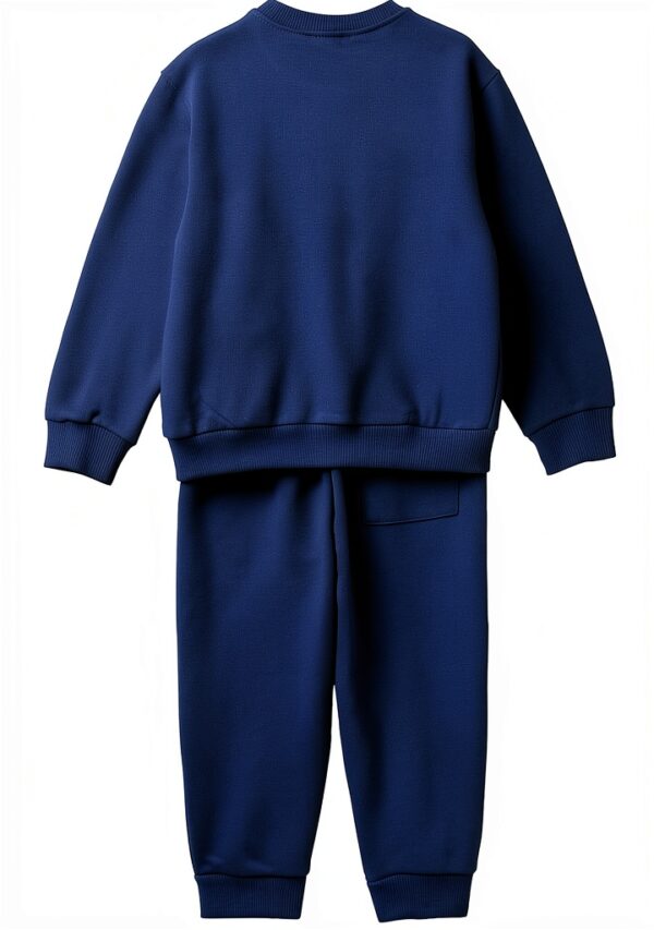 Completo felpa Benetton bambini cotone logo impunture-1