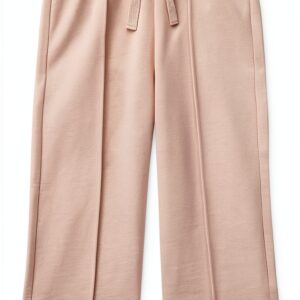 Pantaloni bambina Benetton pantafelpa cotone cropped rosa-0