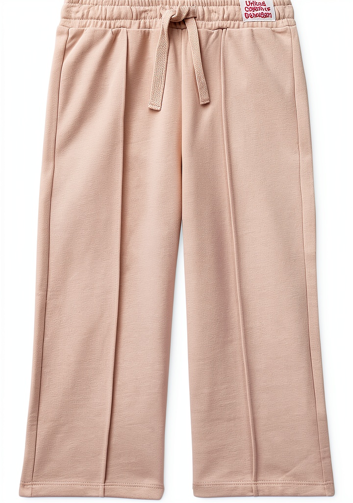 Pantaloni bambina Benetton in pantafelpa cotone colore rosa