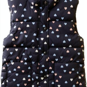 Gilet imbottito Benetton bambini poliestere blu verde-0