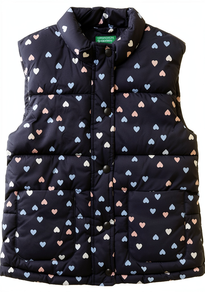 Gilet imbottito Benetton per bambini in poliestere blu