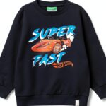 Benetton Felpa Bambini Cotone Girocollo Stampa Multicolore-0