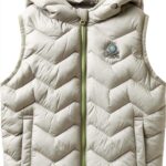 Gilet Benetton Bambine Microiniezione Cappuccio Blu Verde-0