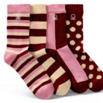 Calzini bambini Benetton multicolor cotone jaquard-0