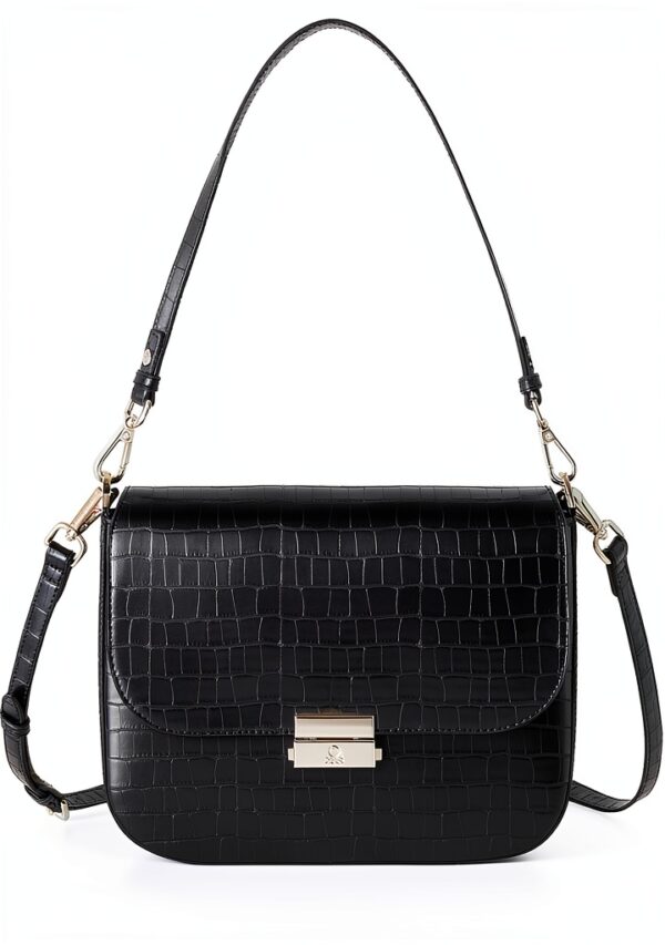 Borsa Benetton New Be medium pelle coccodrillo-0