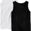 Canotta Benetton bambine cotone organico nero-1