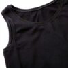 Canotta Benetton bambine cotone organico nero-2
