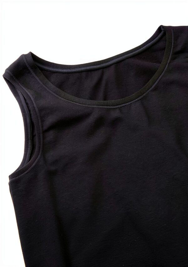 Canotta Benetton bambine cotone organico nero-2