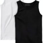 Canotta Benetton bambine cotone organico nero-0