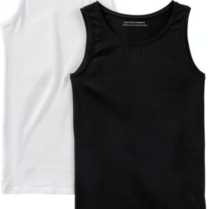 Canotta Benetton bambine cotone organico nero-0