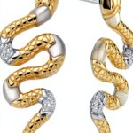 Orecchini a serpente con oro e perle di TI SENTO - Milano-0