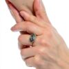 Anello da donna Ti Sento Milano in argento oro – Malachite, misura 16-1