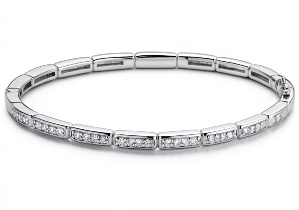 Ti Sento Milano Bracciale Rigido Donna Argento 925 Gioiello Misura M Classico cod. 23001ZI-0