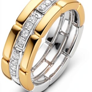 Anello Fascia Donna TI SENTO MILANO Argento 925 con Zirconi, misura 15-0
