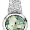 Collana Ti Sento Milano 925 Argento Rodio Verde con Cristallo Zirconia-0
