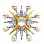 Orecchini da donna di Ti Sento Milano. Gioiello realizzato in argento sterling dorato e zirconi. Il colore di questi orecchini è Perla con placcatura in oro giallo. La Referenza è: 7930YP.-0