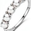 Anello in donna TI SENTO MILANO Argento 925- Perle misura 12 trendy cod. 12322PW/52-0