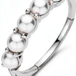 Anello in donna TI SENTO MILANO Argento 925- Perle misura 12 trendy cod. 12322PW/52-0