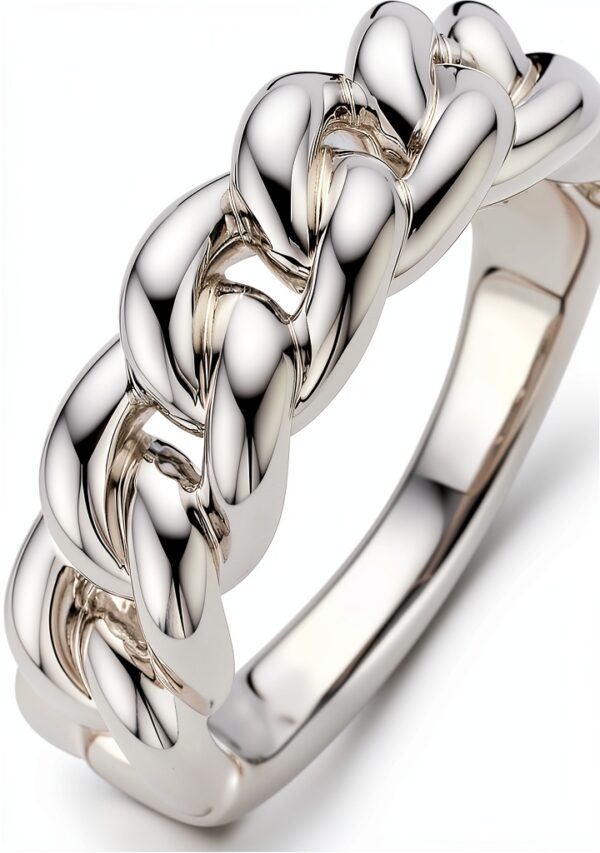 Ti Sento Milano Anello da Donna Gioiello Realizzato in Argento Sterling rodiato. Anello di Misura 14 Trendy cod. 12209SI-0