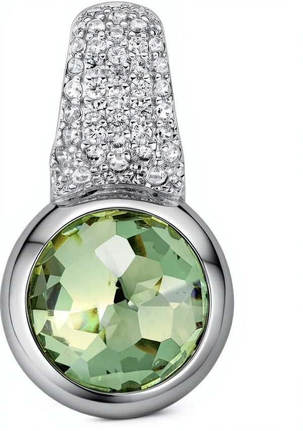 Collana Ti Sento Milano 925 Argento Rodio Verde con Cristallo Zirconia-1