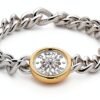 Braccialetto Ti Sento Milano in argento 925 oro con zircone 23038ZY-0