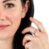 Ti Sento Milano Anello da Donna Gioiello Realizzato in Argento Sterling rodiato. Anello di Misura 14 Trendy cod. 12209SI-1