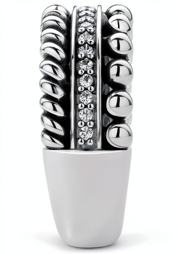 Anello TI SENTO MILANO Argento 925 Rodio Zircone Bianco Misura 10-2