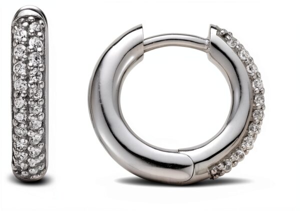 Ti Sento Milano-Orecchini in argento Sterling placcato al rodio, con Zirconia cubica, 7557ZI-2