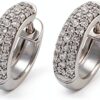 Ti Sento Milano-Orecchini in argento Sterling placcato al rodio, con Zirconia cubica, 7557ZI-0