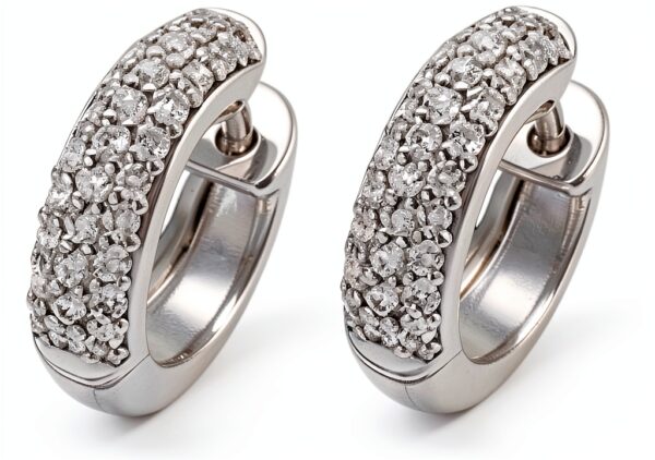 Ti Sento Milano-Orecchini in argento Sterling placcato al rodio, con Zirconia cubica, 7557ZI-0