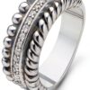 Anello TI SENTO MILANO Argento 925 Rodio Zircone Bianco Misura 10-0