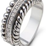 Anello TI SENTO MILANO Argento 925 Rodio Zircone Bianco Misura 10-0